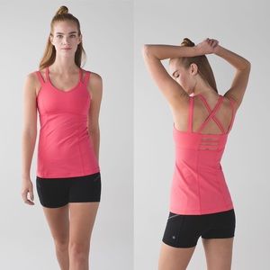 Lululemon Pink Happy Strappy Tank